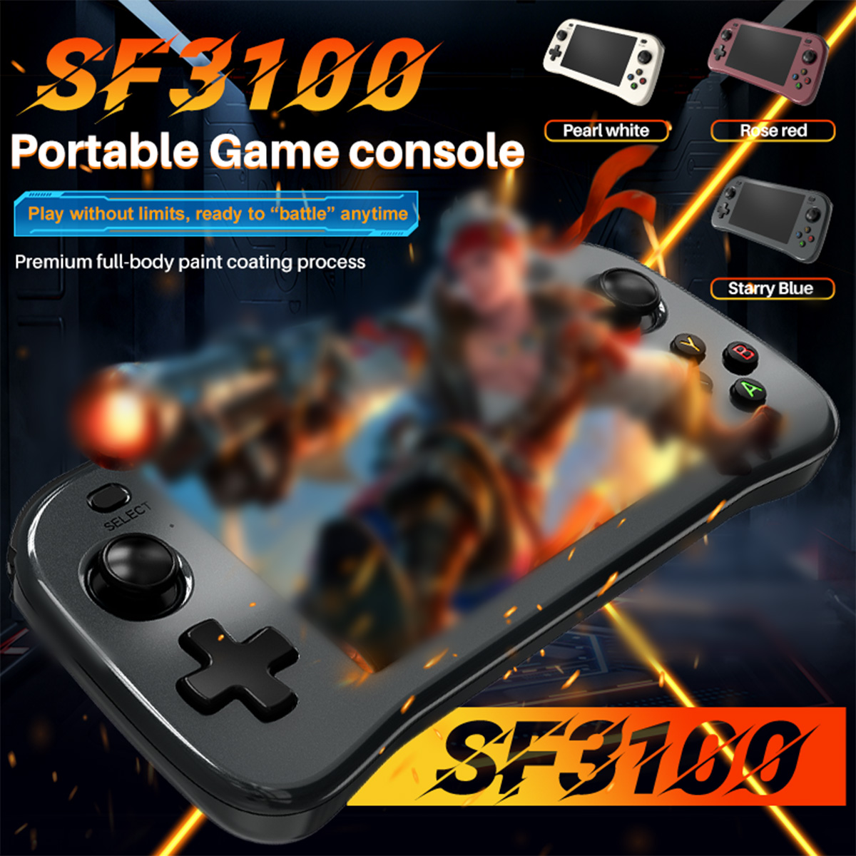 Retro Gaming Images - SF3100 Portable Handheld Game Player IPS