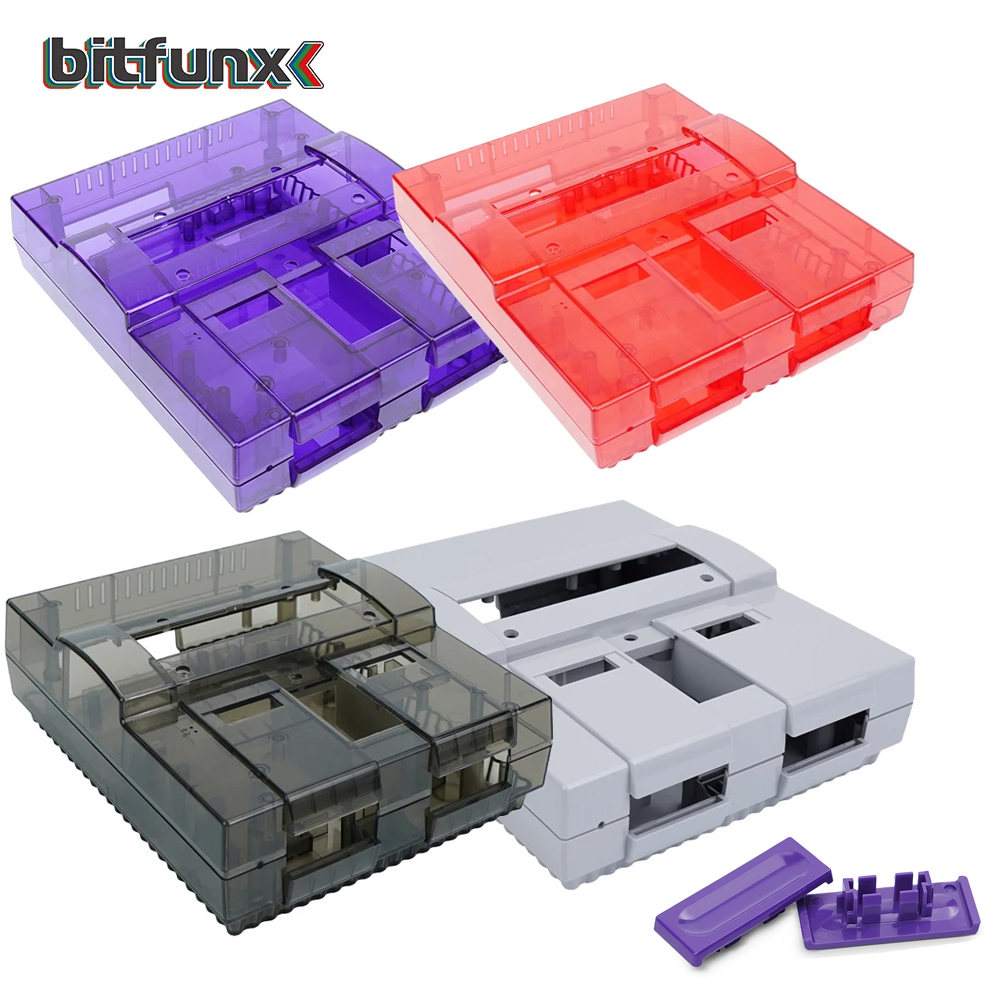 Retro Gaming Fun - Bitfunx SNES Replacement Shell Transparent Case