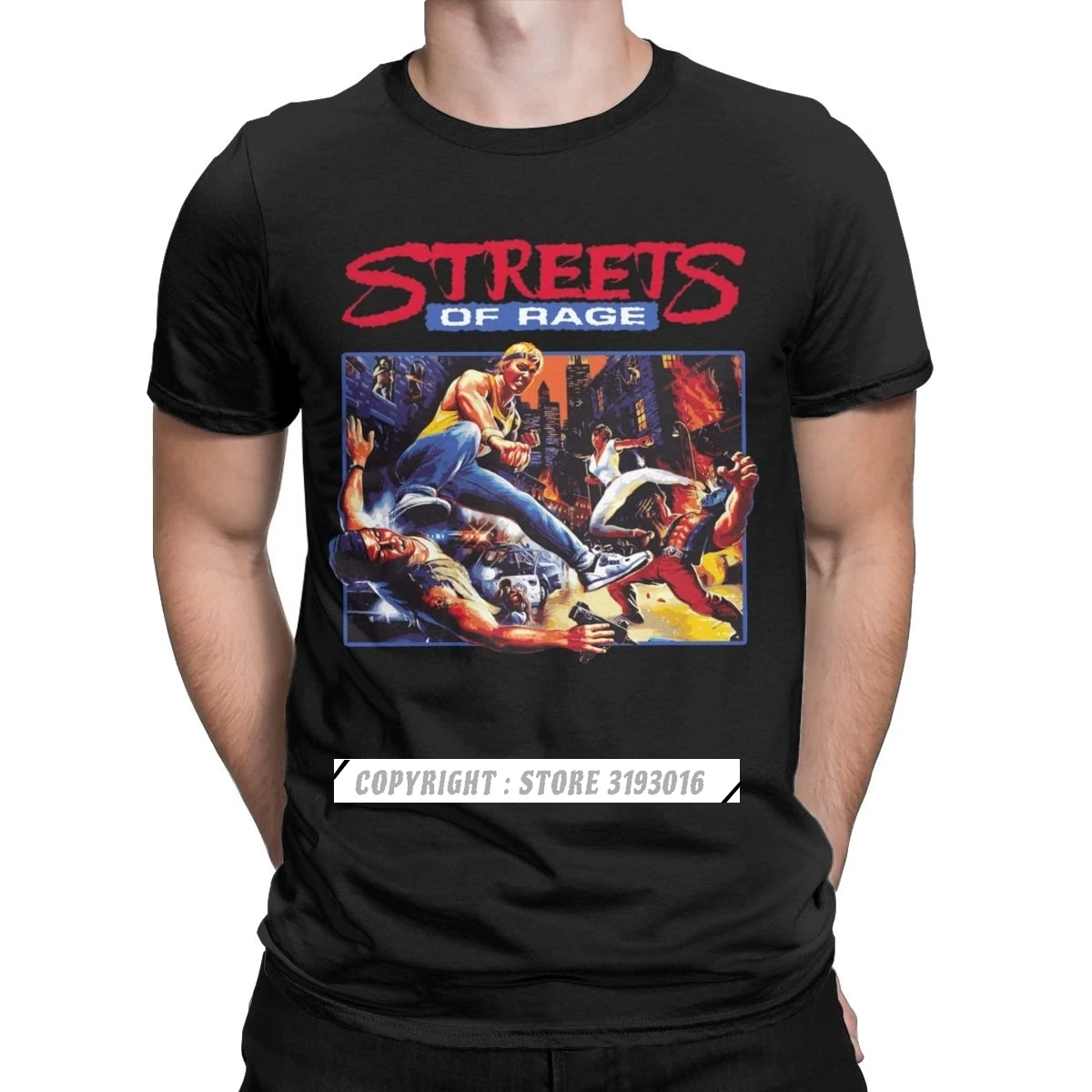 Retro Gaming T Shirts - Men Streets Of Rage T Shirts