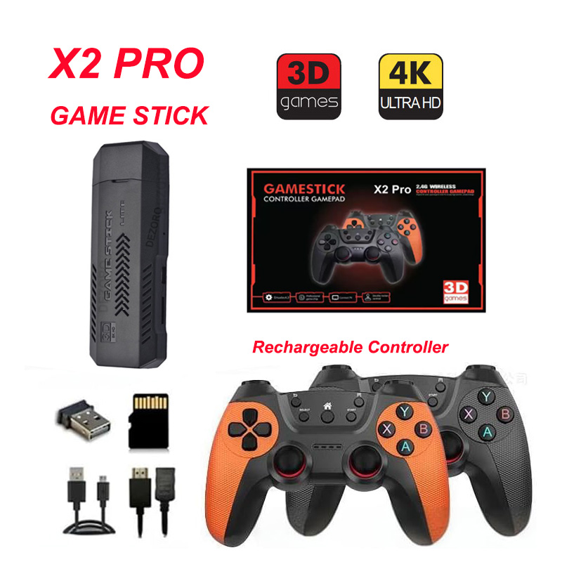 Retro Gaming X2 - X2 Pro Retro Game Console Stick