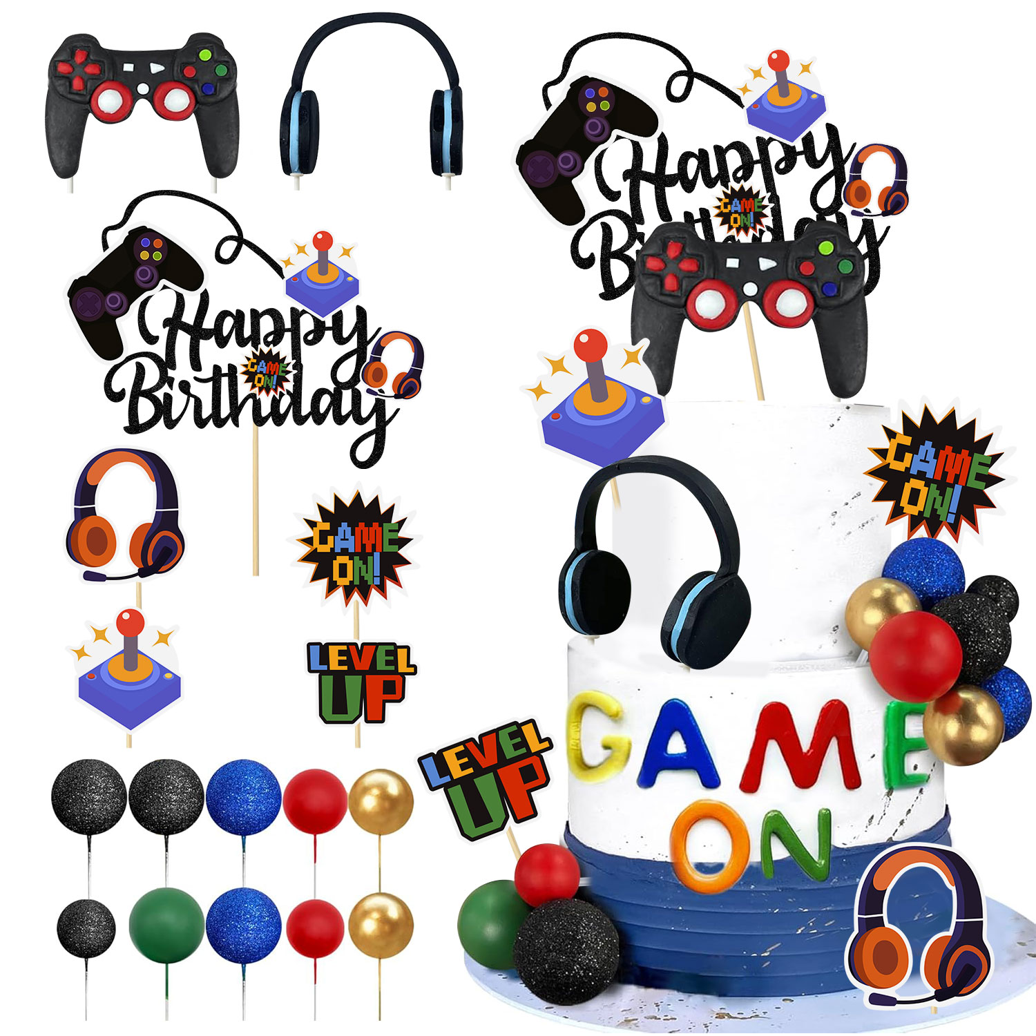 17Pcs Video Retro Game Cake To - Retro Gaming Events recensie en prijs