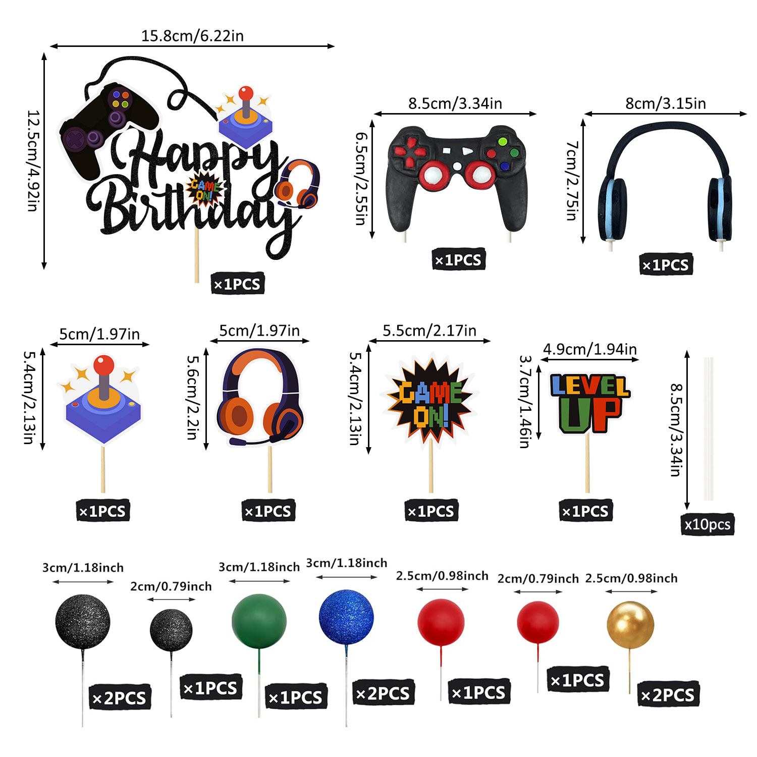 17Pcs Video Retro Game Cake To - Retro Gaming Events recensie en prijs