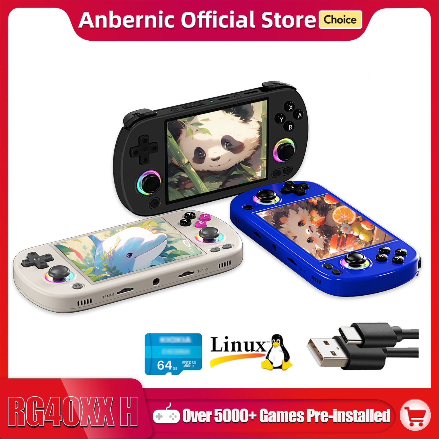 ANBERNIC RG40XX H Handheld Gam - Retro Gaming Images recensie en prijs