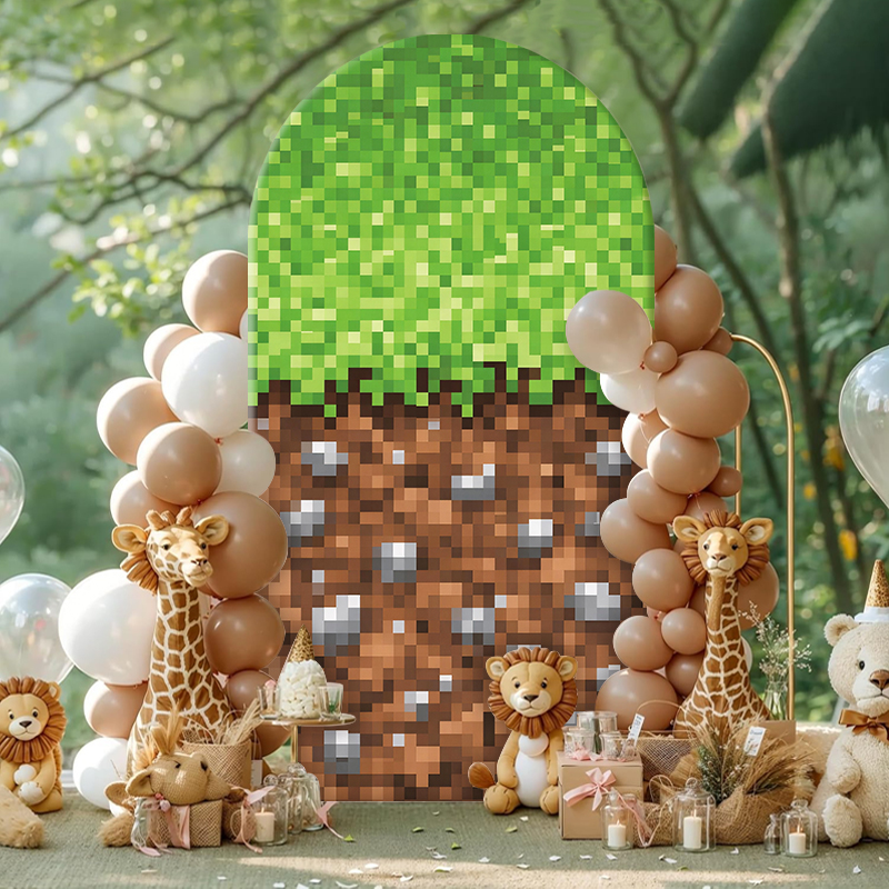 Retro Pixel World Arch Backdro - Retro Gaming Events recensie en prijs