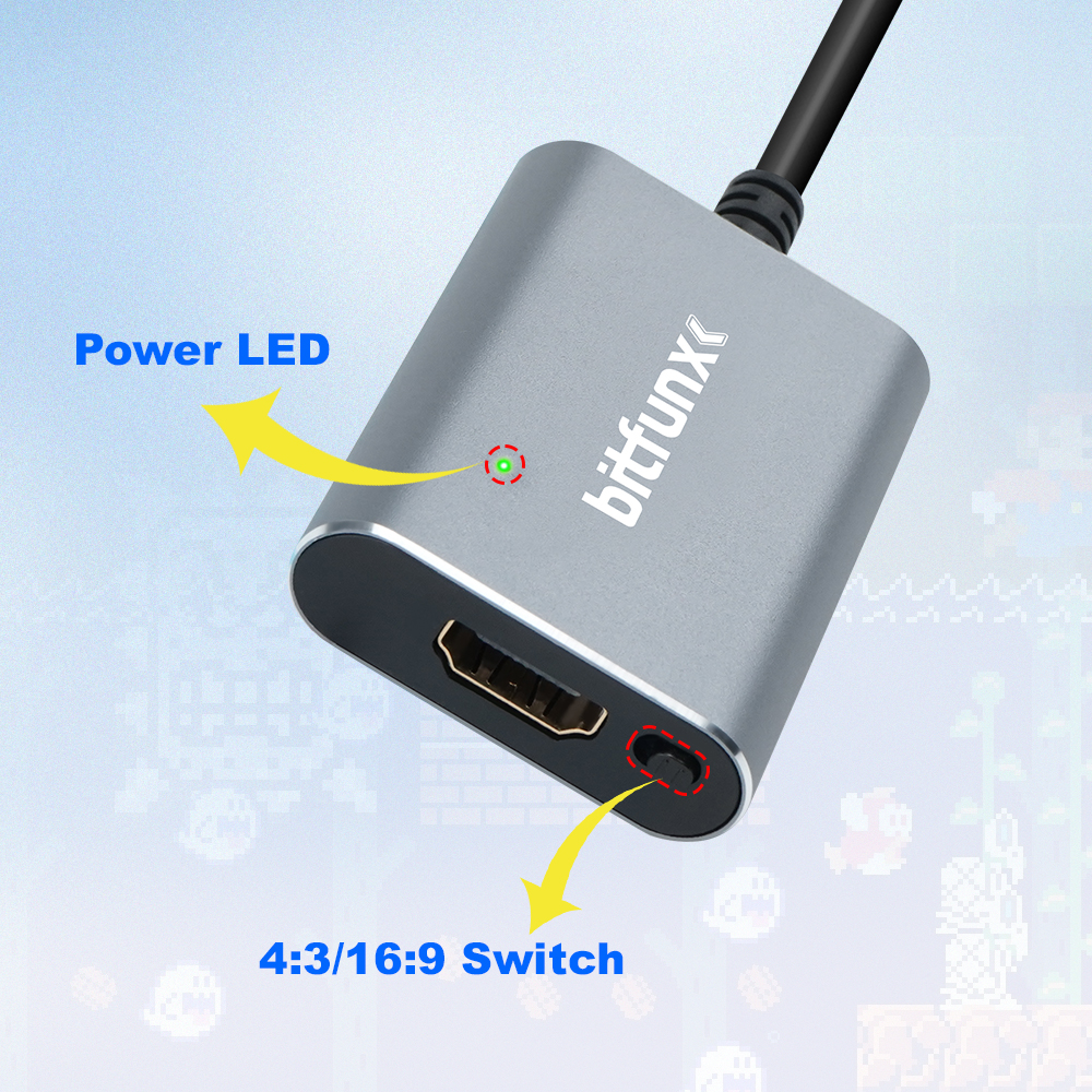 Bitfunx 720P Svideo / AV To HD - Retro Gaming Handheld recensie en prijs