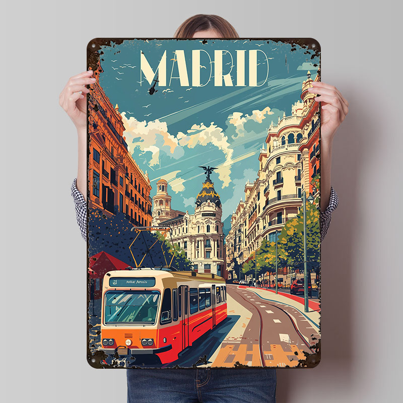 Madrid City Vibes Poster Wall  - Retro Gaming Vibe recensie en prijs