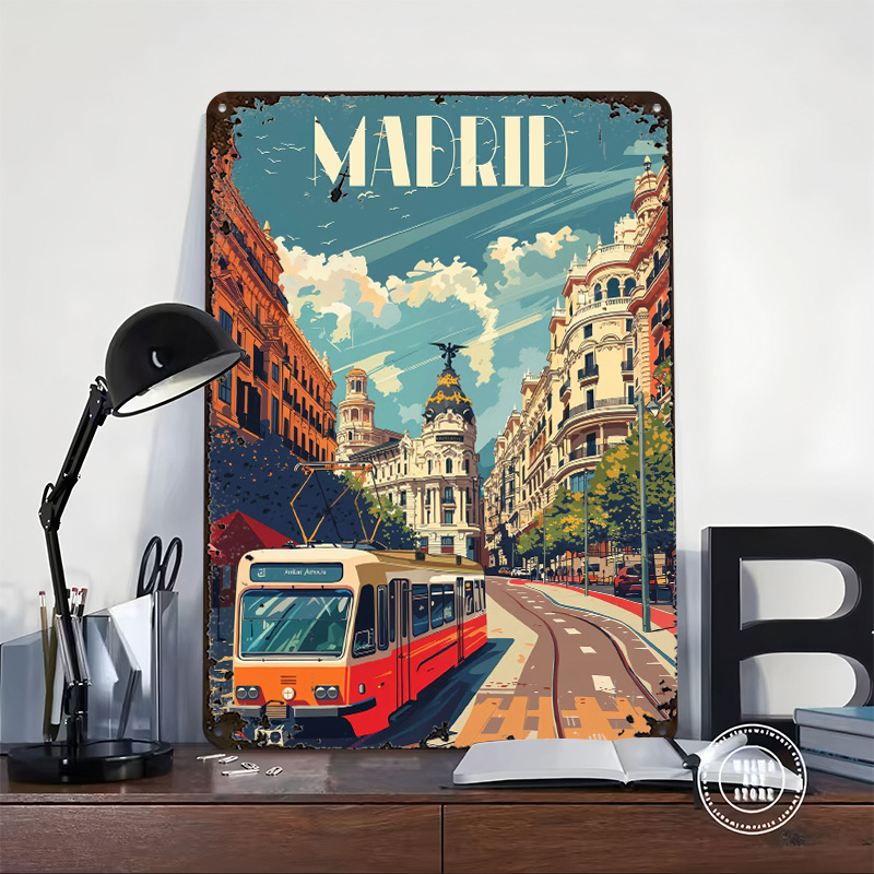 Madrid City Vibes Poster Wall  - Retro Gaming Vibe recensie en prijs