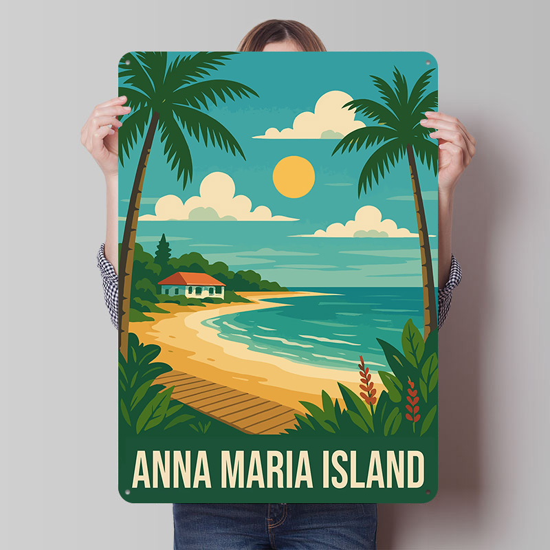Anna Maria Island Travel Metal - Retro Gaming Island recensie en prijs