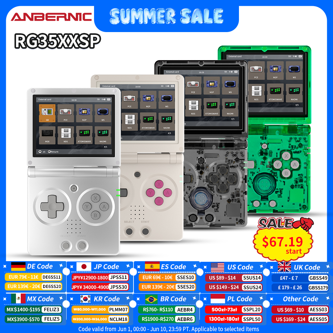 Anbernic RG35XXSP Retro Flip H - Retro Gaming Images recensie en prijs