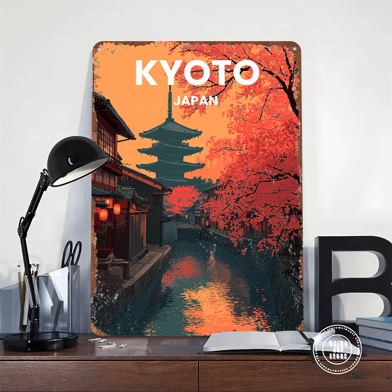 Kyoto Japan Pagoda Canal Metal - Retro Gaming Kyoto recensie en prijs