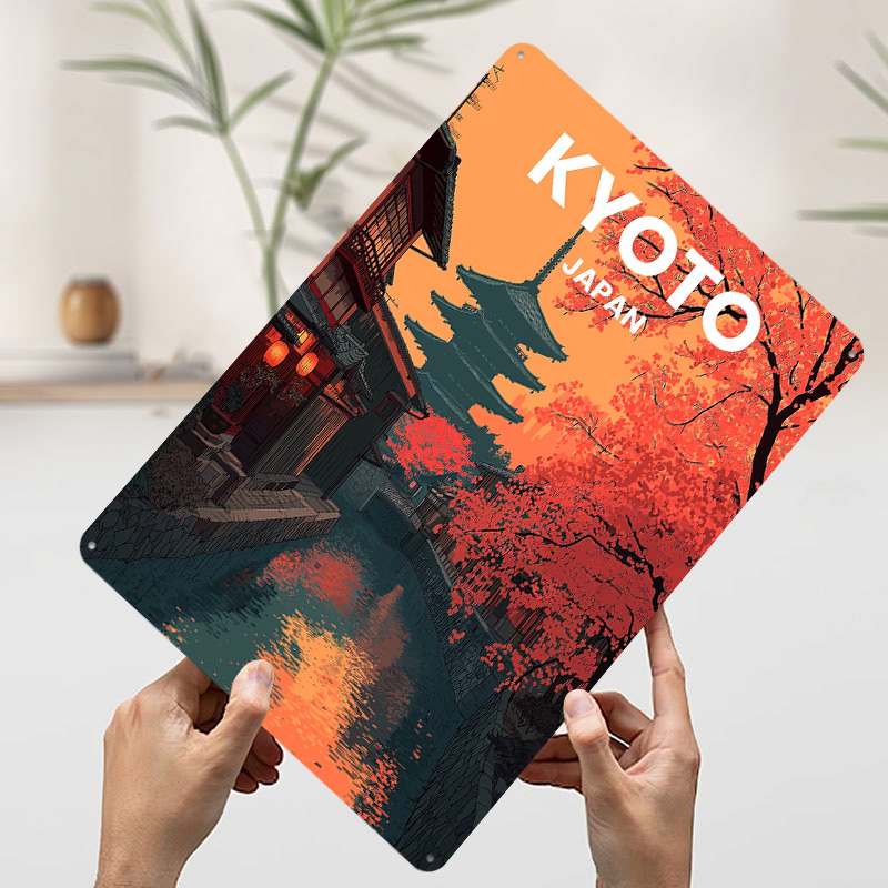 Kyoto Japan Pagoda Canal Metal - Retro Gaming Kyoto recensie en prijs