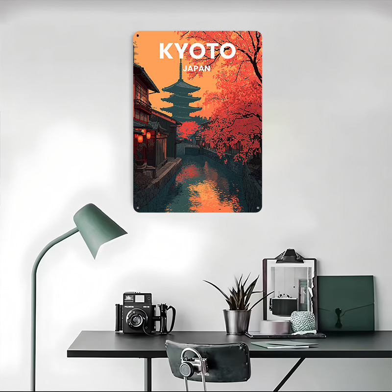 Kyoto Japan Pagoda Canal Metal - Retro Gaming Kyoto recensie en prijs