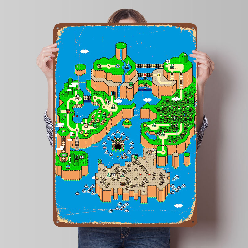 Dinosaur Land Metal Poster Cus - Retro Gaming Island recensie en prijs