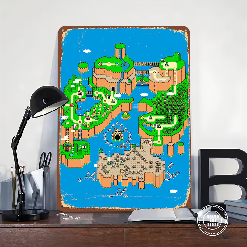 Dinosaur Land Metal Poster Cus - Retro Gaming Island recensie en prijs