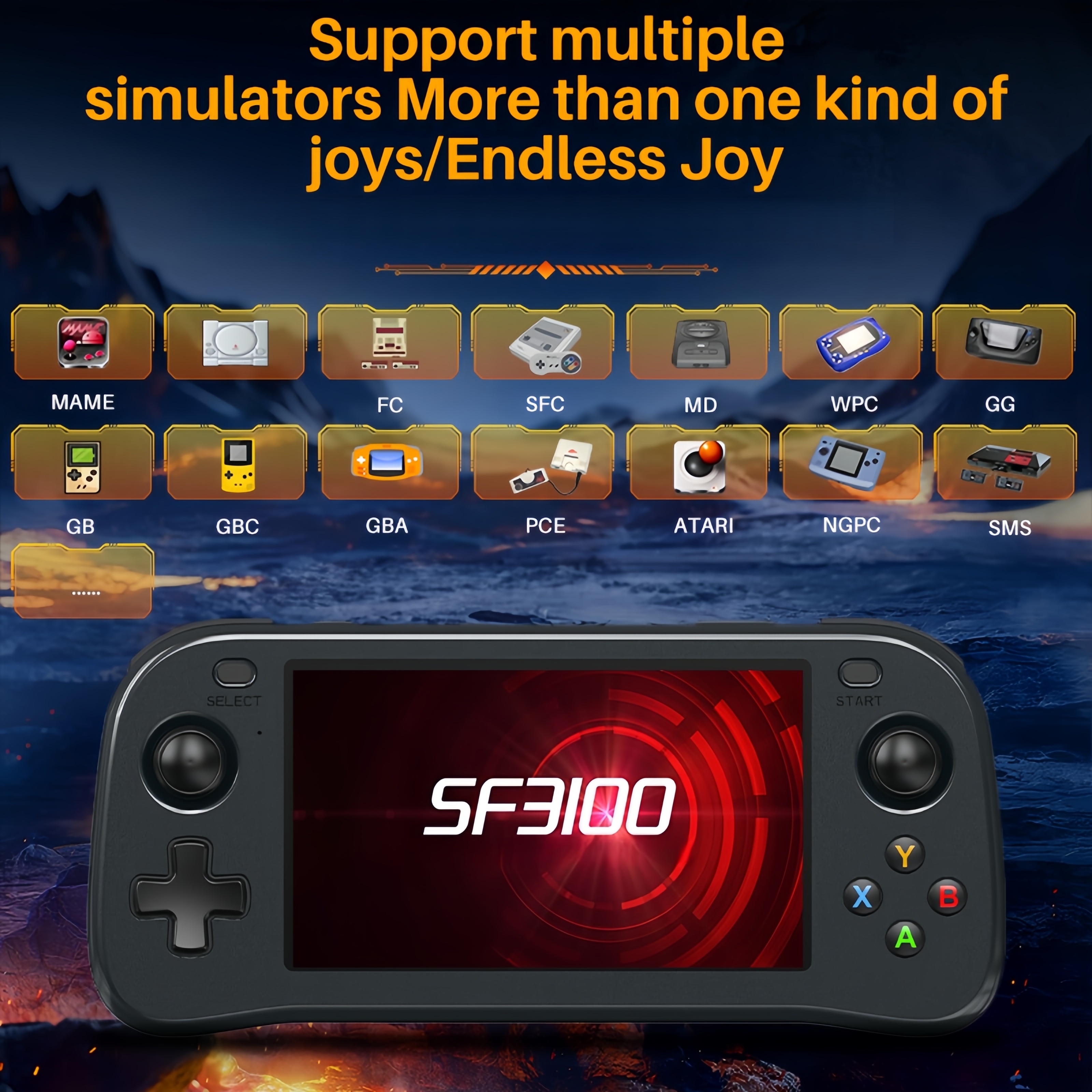 SF3100 Portable Handheld Game  - Retro Gaming Images recensie en prijs