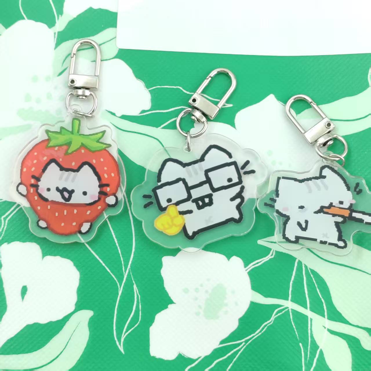 2d Flat Pixel Cat Keychain - G - Retro Gaming Vibe recensie en prijs