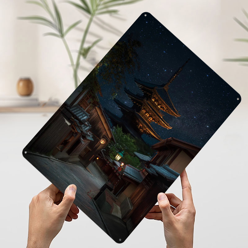 Kyoto Night Tinplate Poster Cu - Retro Gaming Kyoto recensie en prijs