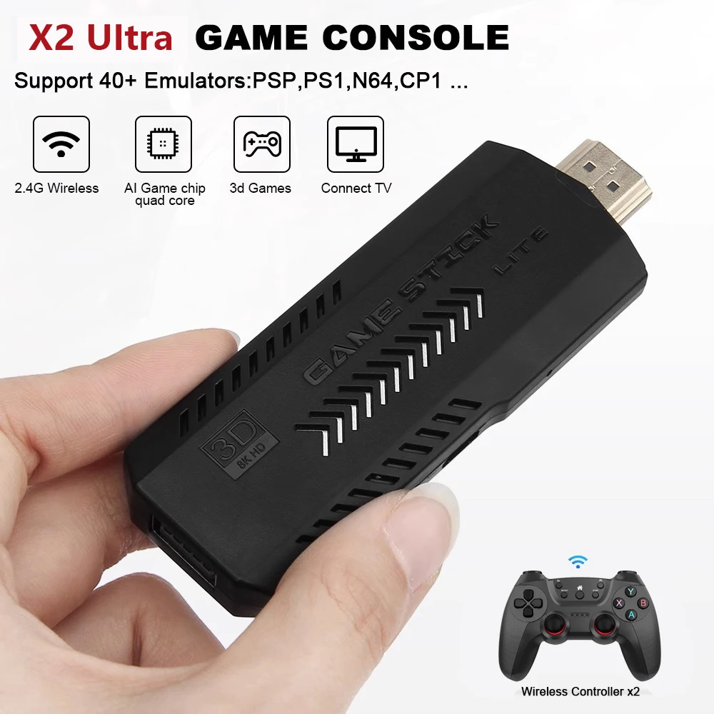 X2 Ultra Game Stick Wireless C - Retro Gaming X2 recensie en prijs