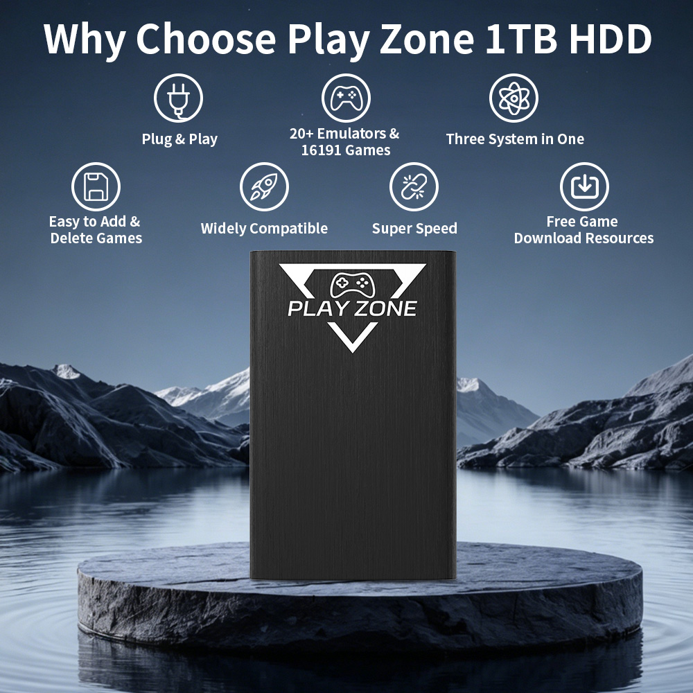 Play Zone 1TB Portable Gaming  - Retro Gaming Zone recensie en prijs