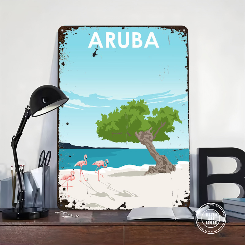 Aruba Island Travel Printed Po - Retro Gaming Island recensie en prijs