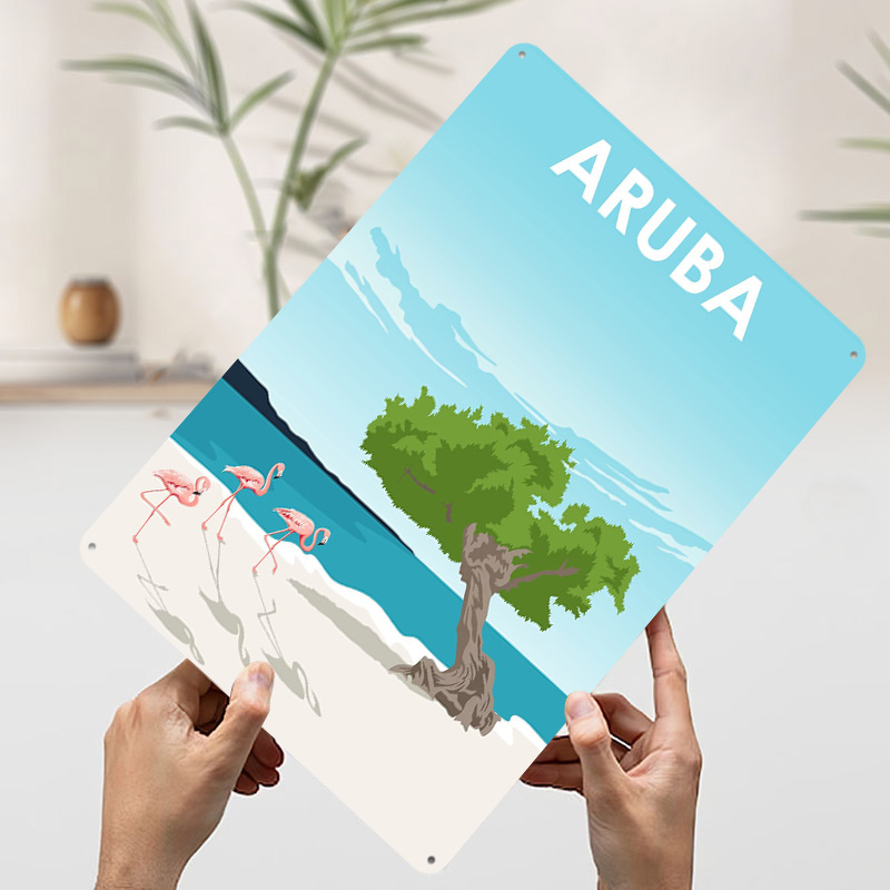 Aruba Island Travel Printed Po - Retro Gaming Island recensie en prijs