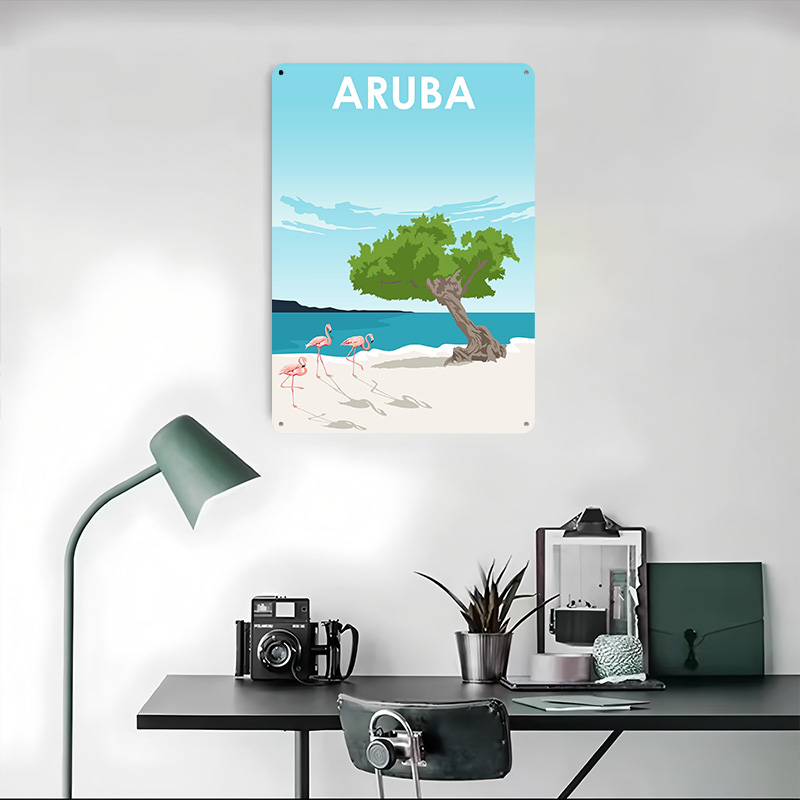 Aruba Island Travel Printed Po - Retro Gaming Island recensie en prijs