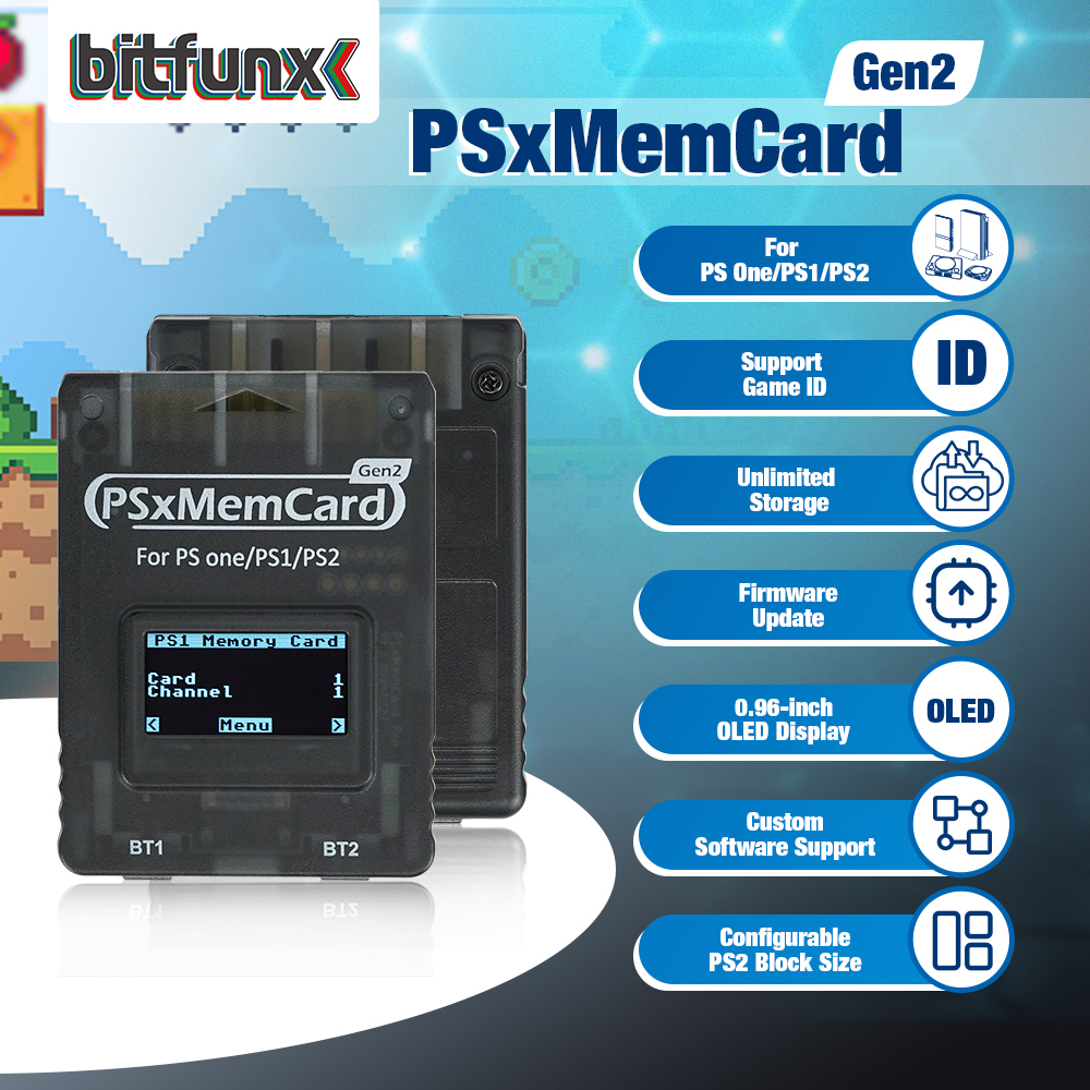 Bitfunx PSxMemCard Gen2 Store  - Memory Card Ps1 recensie en prijs
