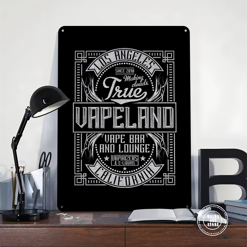 Vape Land Tinplate Posters Cus - Retro Gaming Island recensie en prijs