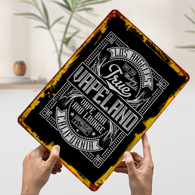 Vape Land Tinplate Posters Cus - Retro Gaming Island recensie en prijs